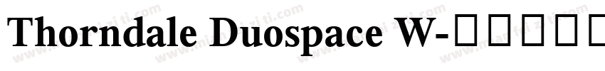 Thorndale Duospace W字体转换